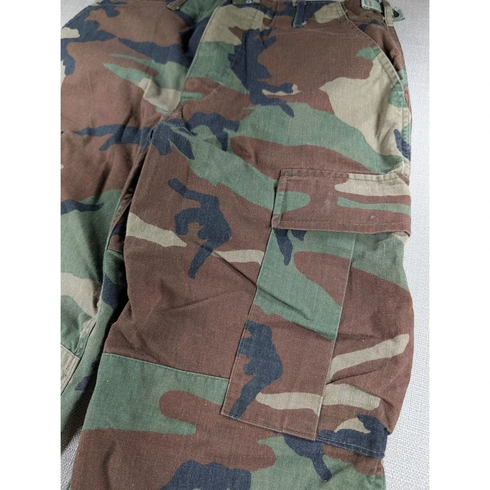 Vintage US Military M81 Woodland Camo Cold Weather Cargo Combat Pants S-R